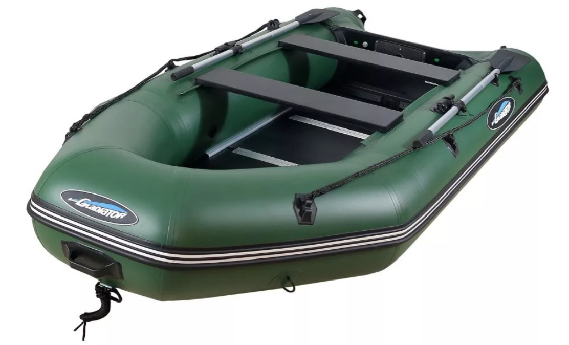 МОТОРНО-ГРЕБНАЯ ЛОДКА ПВХ GLADIATOR А 340 ТК С ФАНЕРНЫМ ПОЛОМ в Махачкале