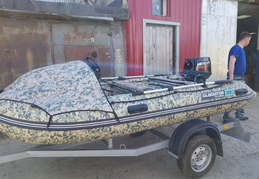 НАДУВНАЯ ЛОДКА GLADIATOR C370AL в Махачкале