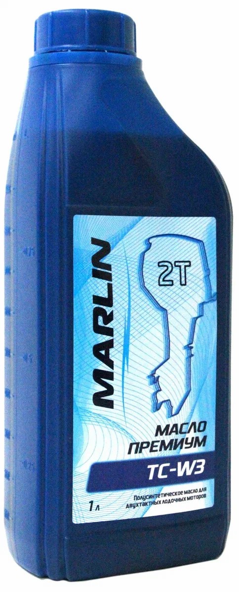 МАСЛО ПОЛУСИНТЕТИЧЕСКОЕ MARLIN ПРЕМИУМ 2Т, TC-W3, 1 ЛИТР в Махачкале