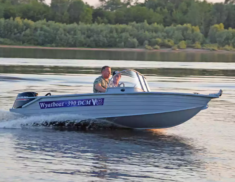 Алюминиевая лодка Wyatboat-390 DCM в Махачкале