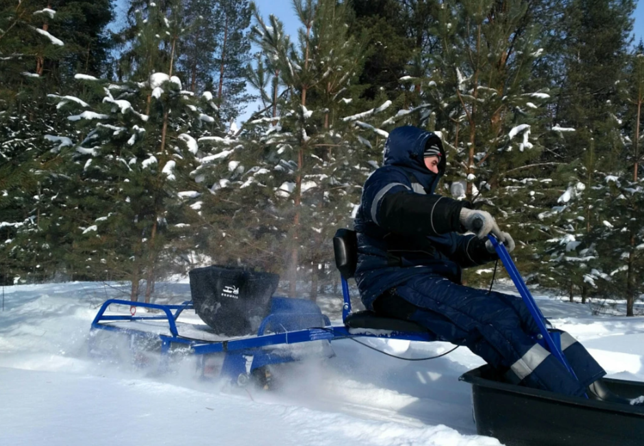 Мотобуксировщик толкач Альбатрос-XL8 с модулем. С фарой, тележки в Махачкале