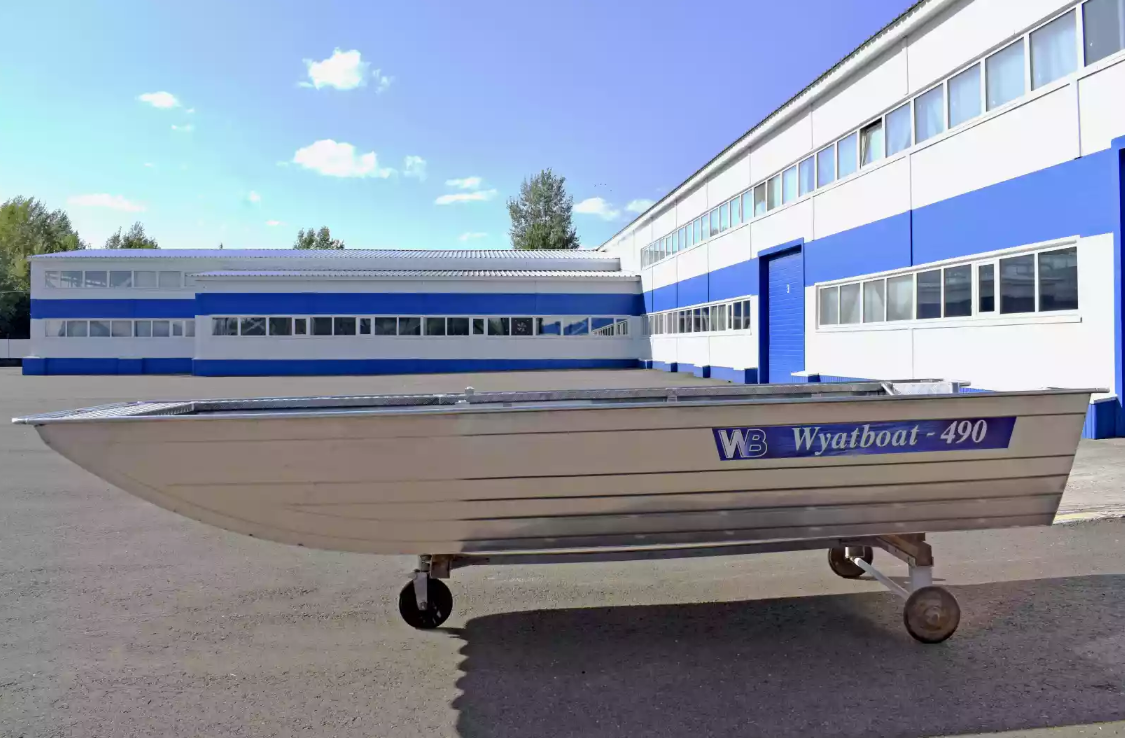 Алюминиевая лодка Wyatboat-490 Jonboat в Махачкале