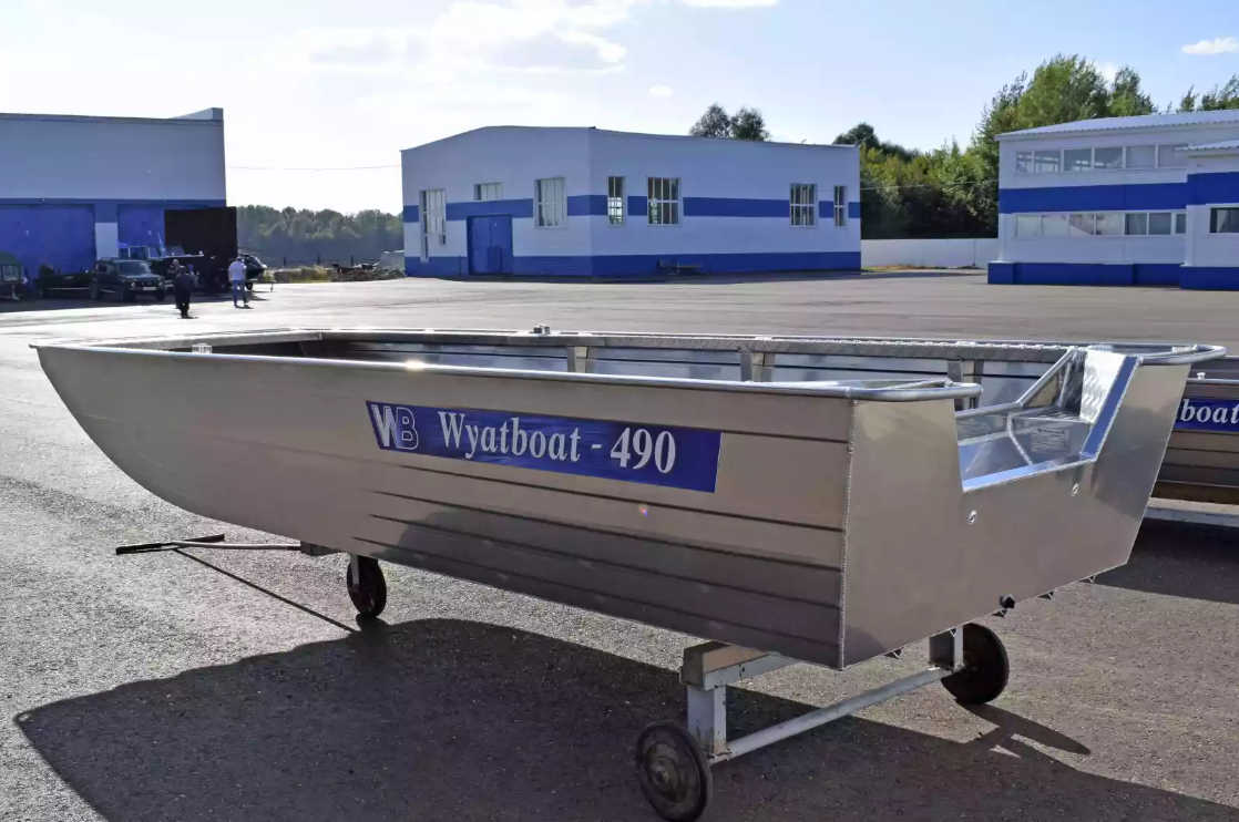 Алюминиевая лодка Wyatboat-490 Jonboat в Махачкале