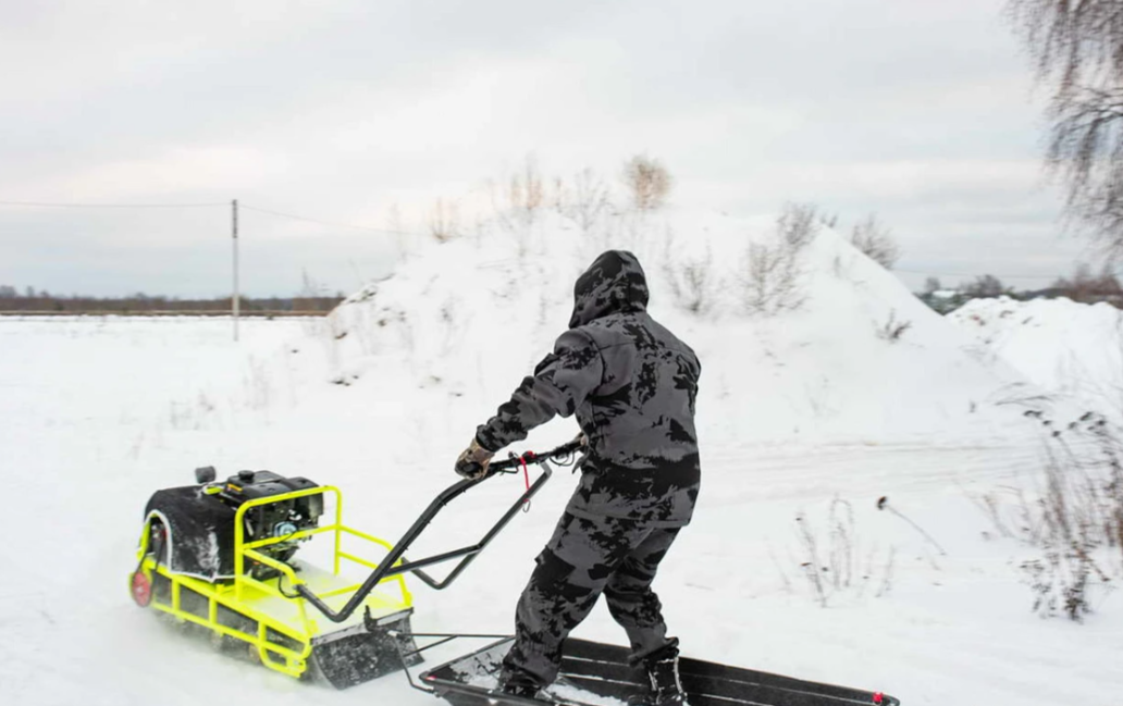 Мотобуксировщик Бурлак ХОЗЯИН-1 (капот ткань) в Махачкале