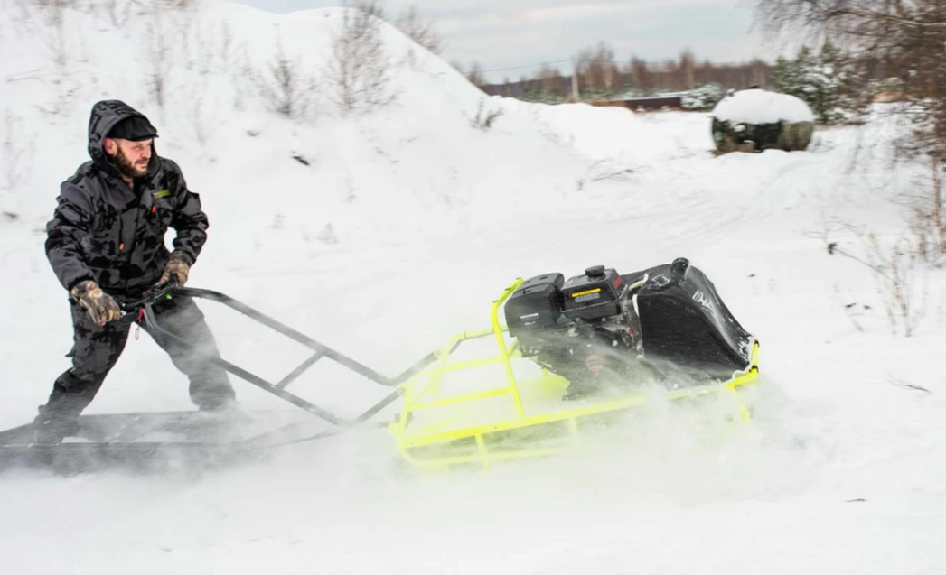 Мотобуксировщик Бурлак ХОЗЯИН-1 (капот ткань) в Махачкале