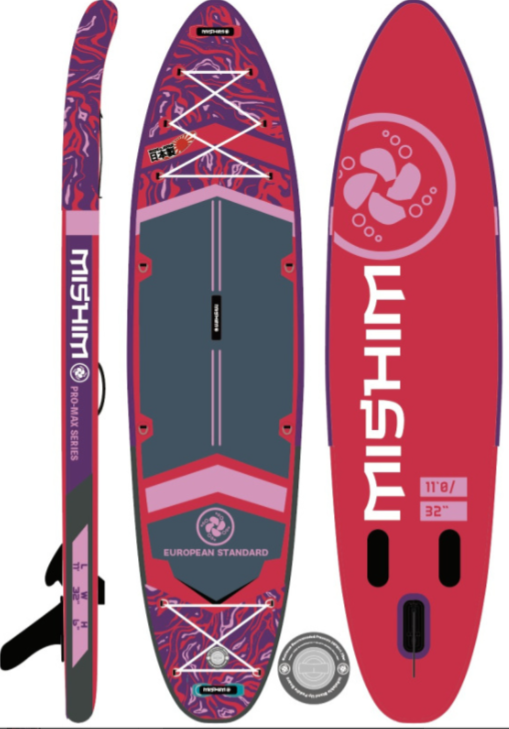 SUP (САП) Доска MISHIMO PRO-MAX Viva Magenta 10.8’ (330см) в Махачкале