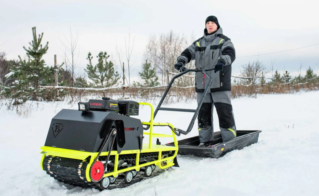 Мотобуксировщик Бурлак ХОЗЯИН-1 (капот ткань) в Махачкале