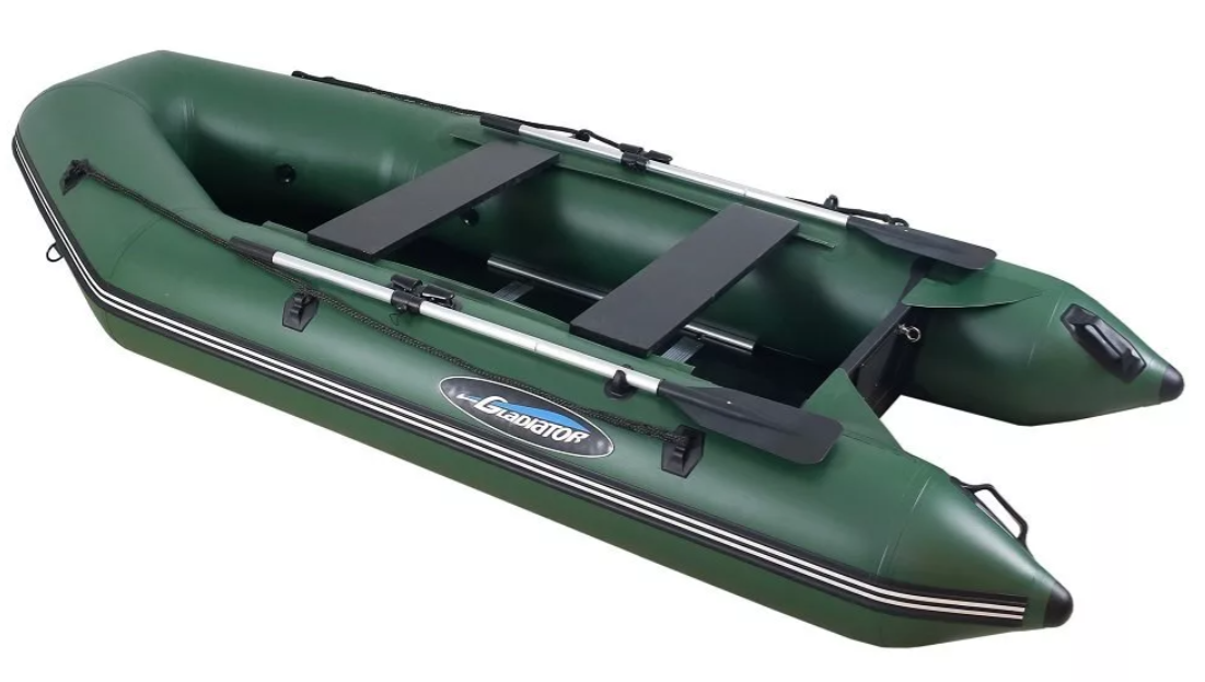 МОТОРНО-ГРЕБНАЯ ЛОДКА ПВХ GLADIATOR А 340 ТК С ФАНЕРНЫМ ПОЛОМ в Махачкале