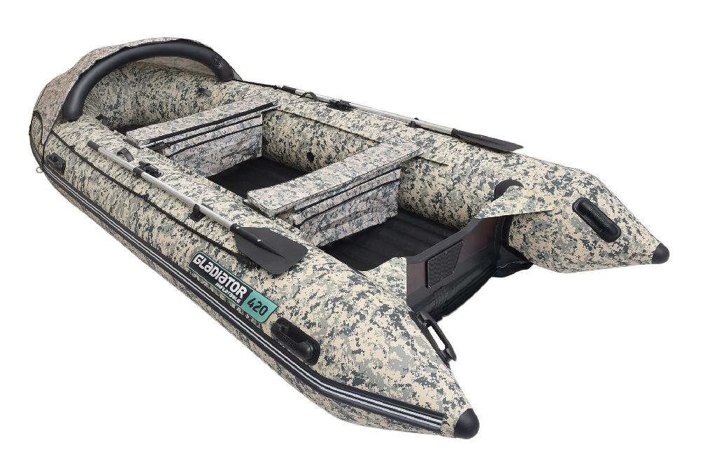 НАДУВНАЯ ЛОДКА GLADIATOR E450PRO в Махачкале