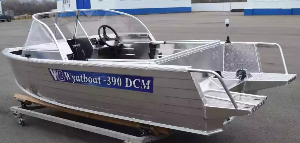 Алюминиевая лодка Wyatboat-390 DCM Увеличенный борт в Махачкале