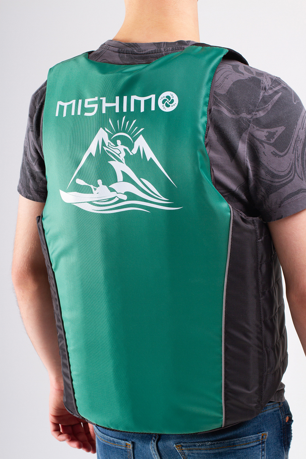 Жилет спасательный MISHIMO PRO Премиум качества Черно-зеленый в Махачкале